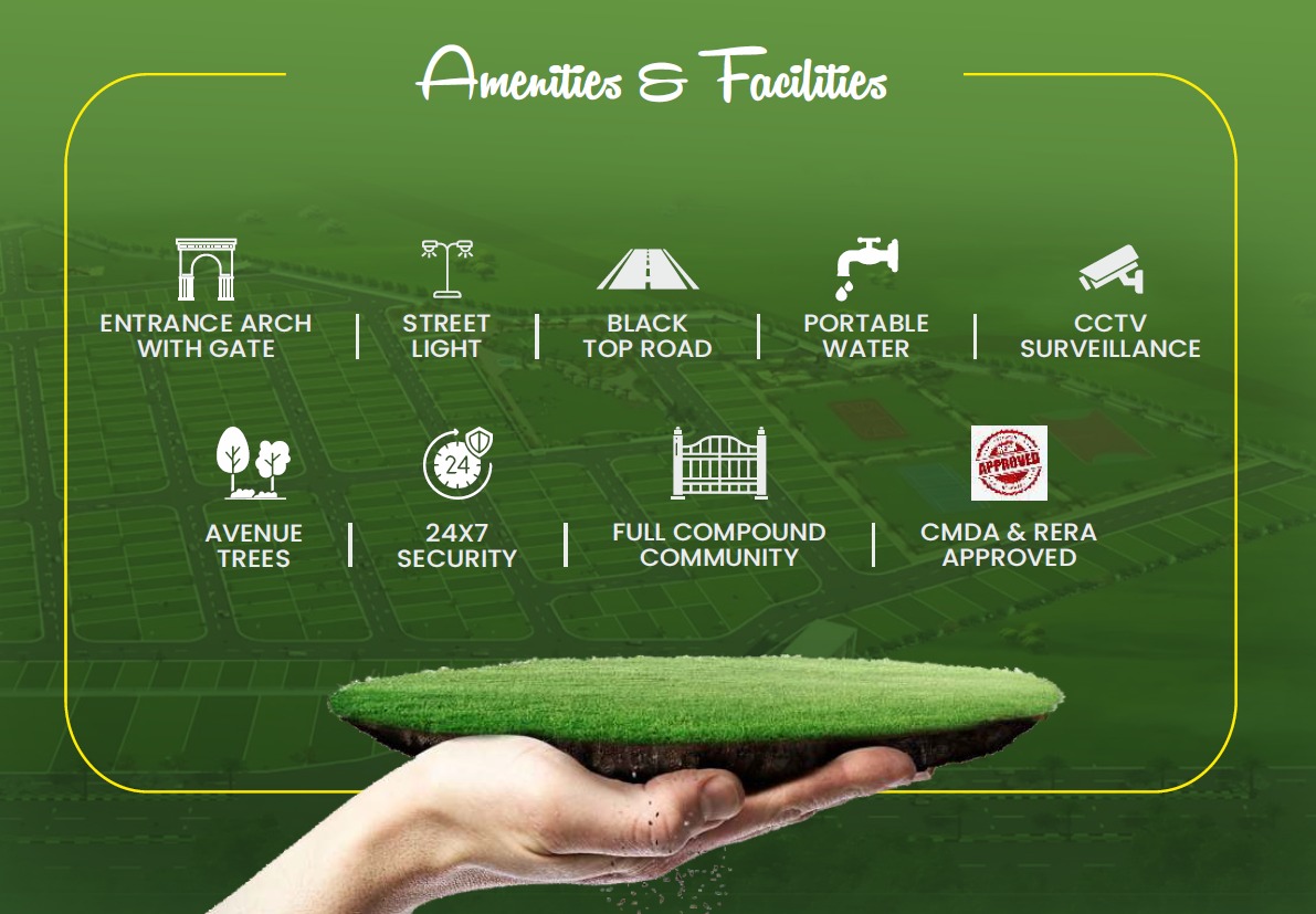 Reference amenities and facilities graphic from project documentation